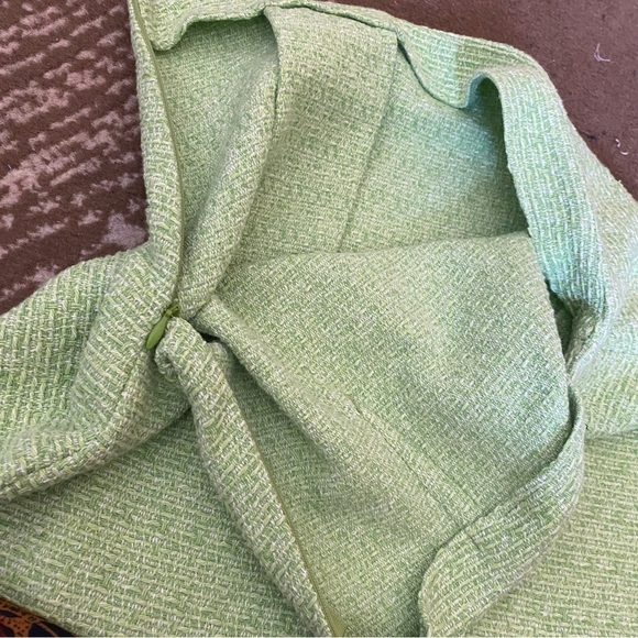 NWT! ZARA Elegant Green Tweed Skirt - Picture 8 of 9